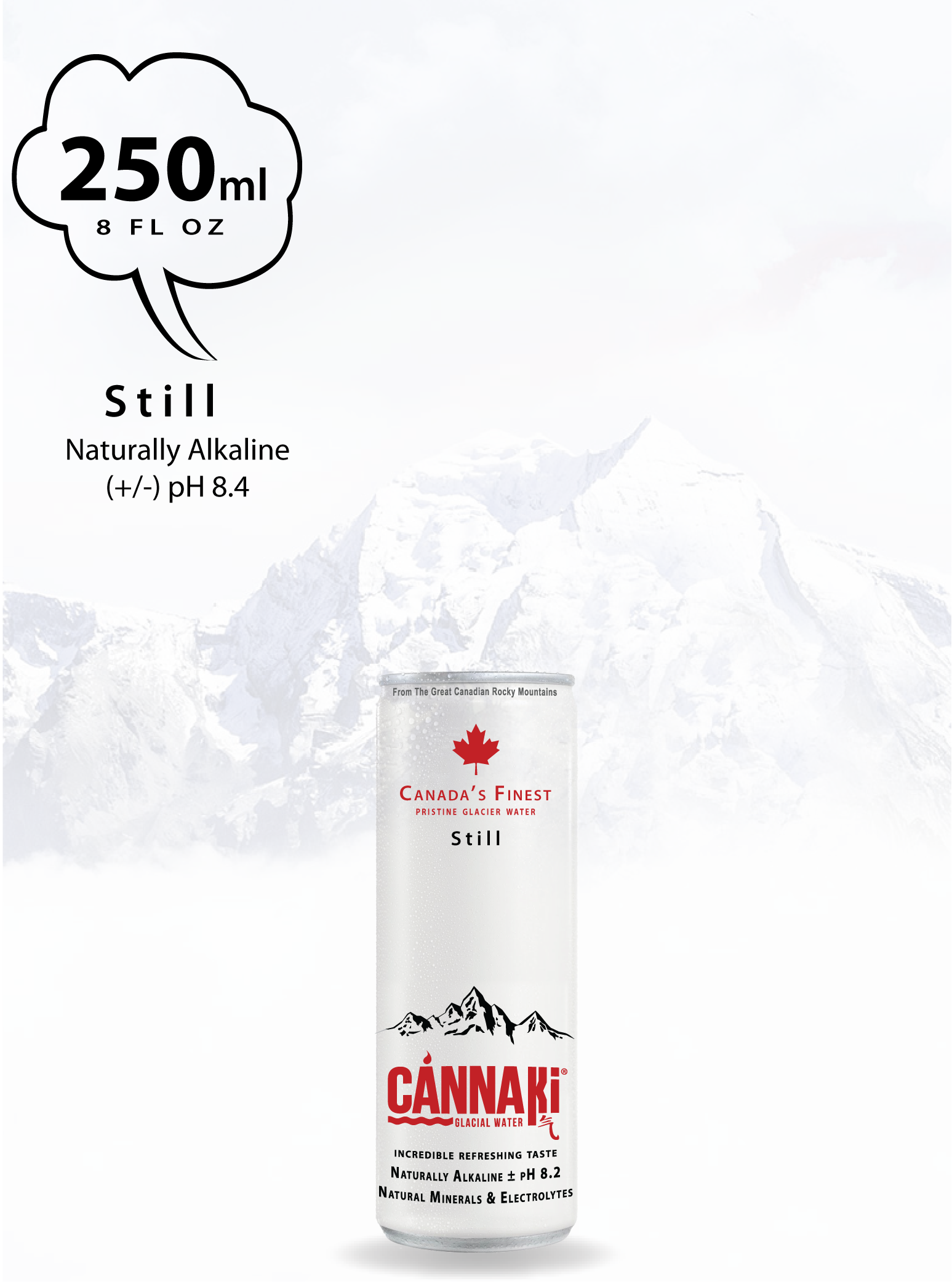 CÁNNAKi® Natural Glacial Spring Water