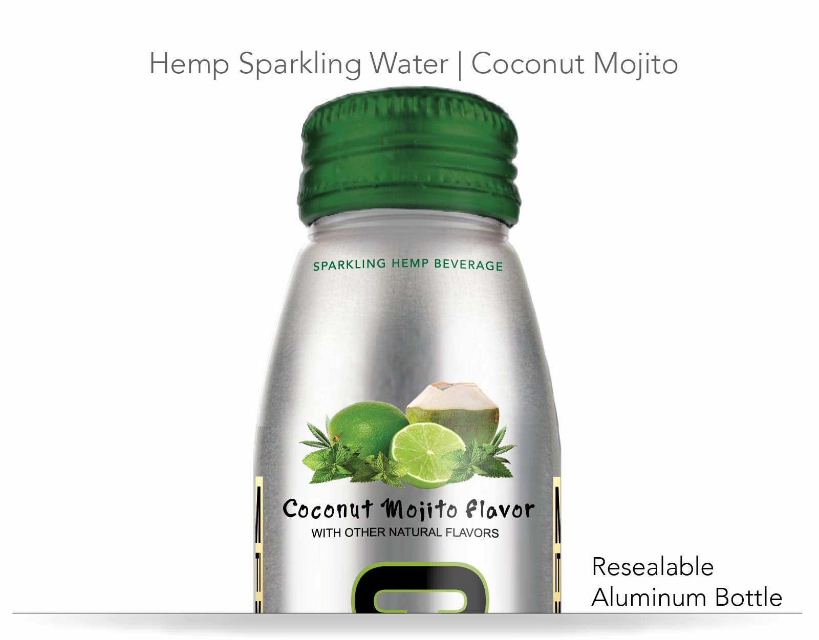 Sparkling Hemp Water | Coconut Mojito